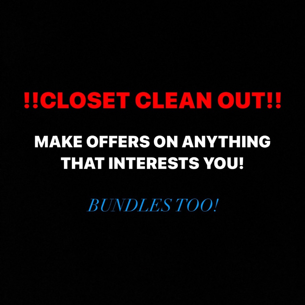 CLOSET CLEANOUT!